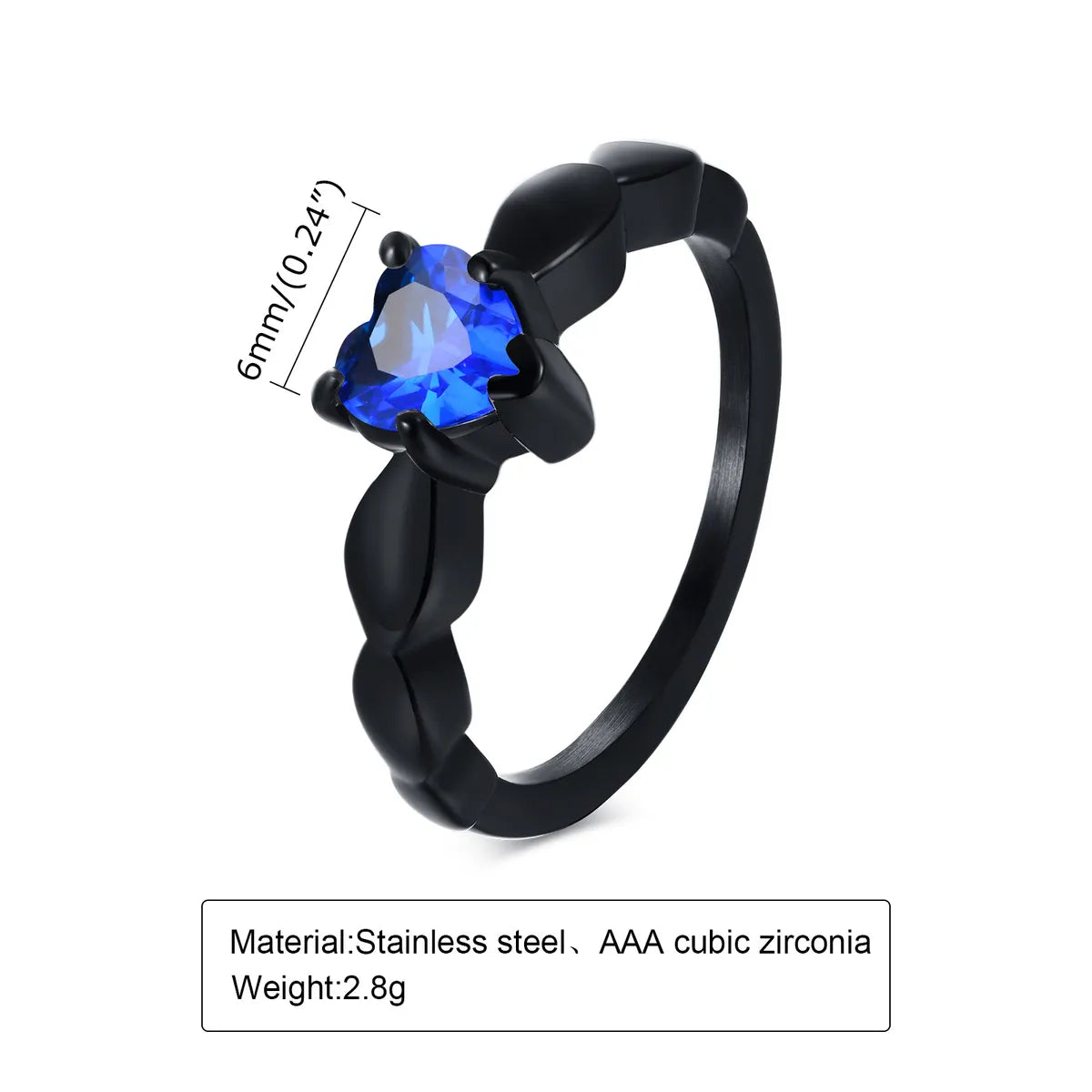 Black + Blue Diamond 5-10#