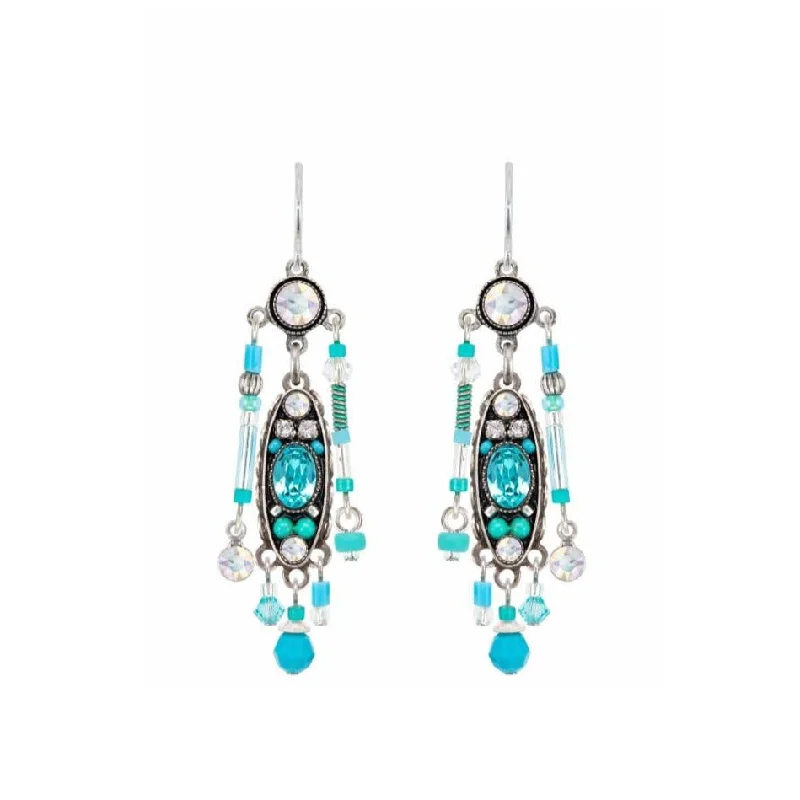 stylish drop earrings for women-Milano Elaborate Earrings Ice