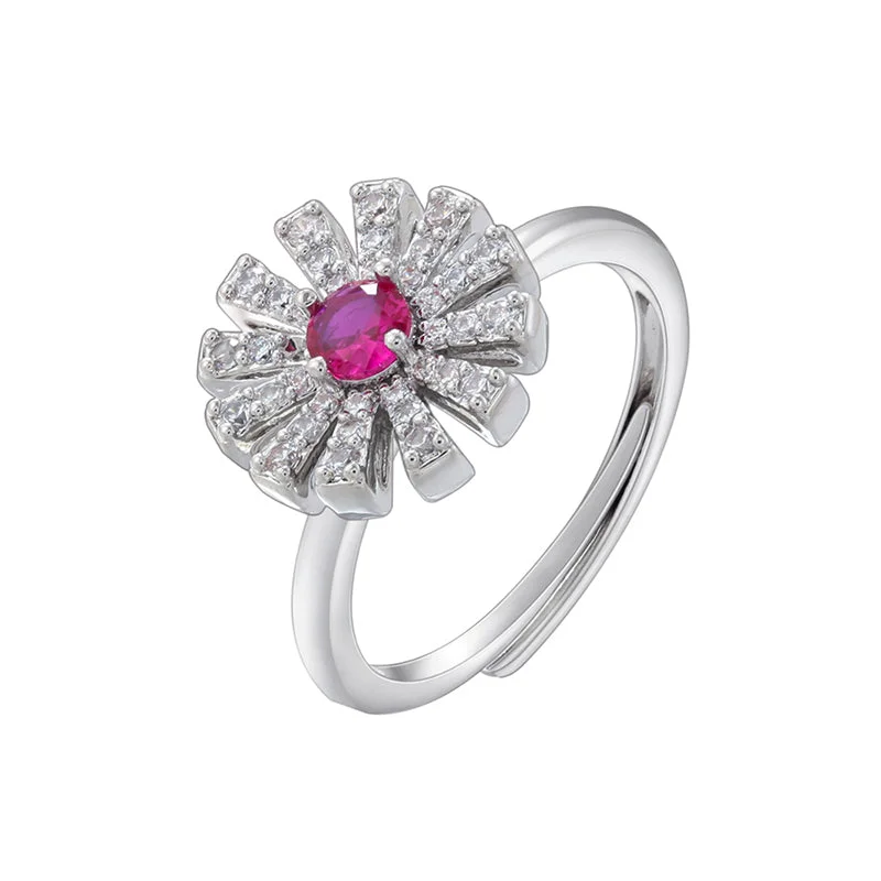 White Gold Color Rose Diamond