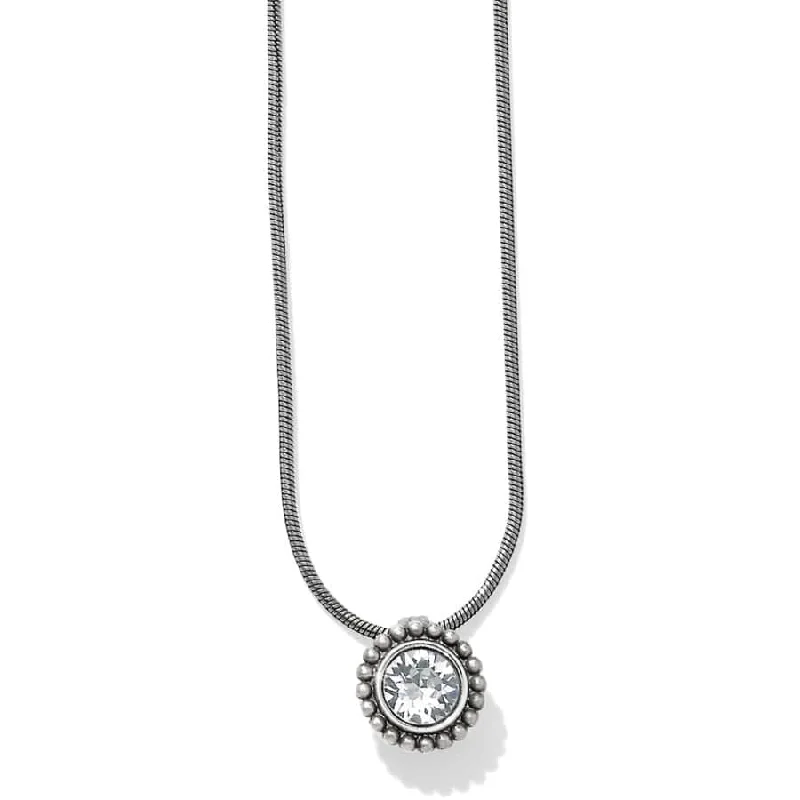 glittering diamond necklaces for women-Brighton | Twinkle Crystal Pendant Necklace in Clear Crystal