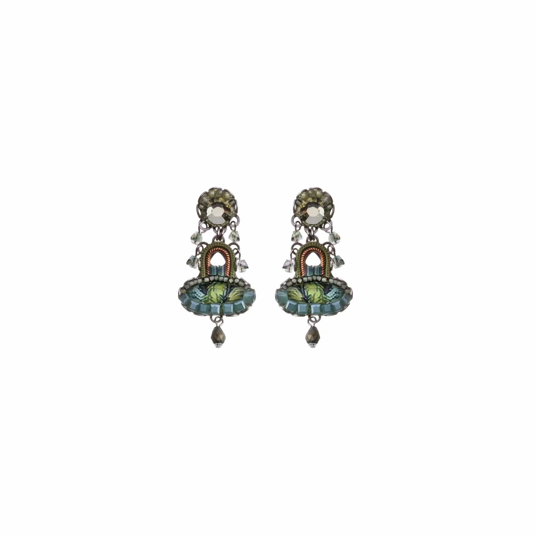 beautiful gemstone earrings for women-Forest Earrings