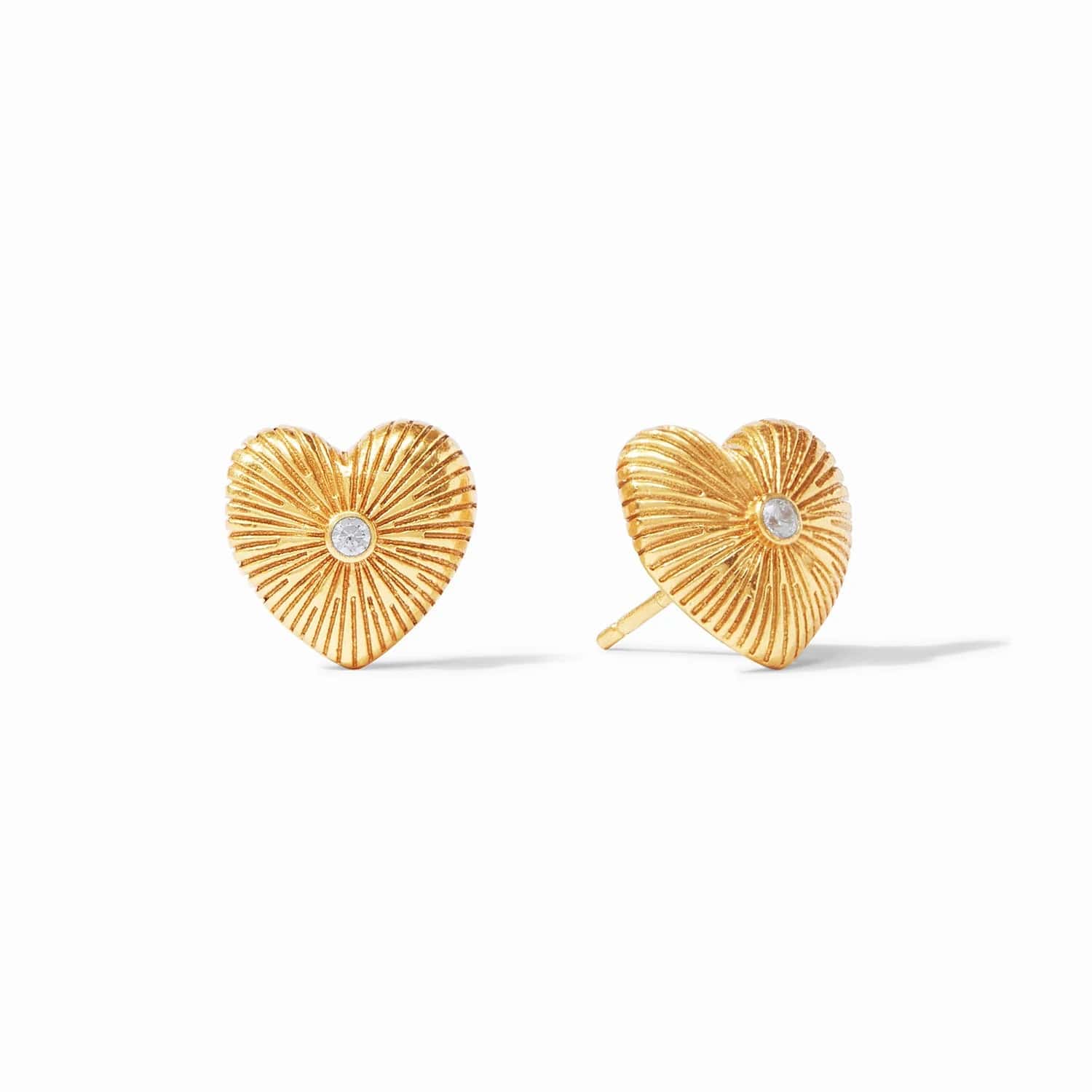 diamond stud earrings for women-Esme Heart Stud Earrings