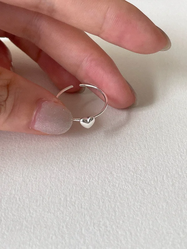 Love Heart-Shaped Ring Pieces [Adjustable Opening]]