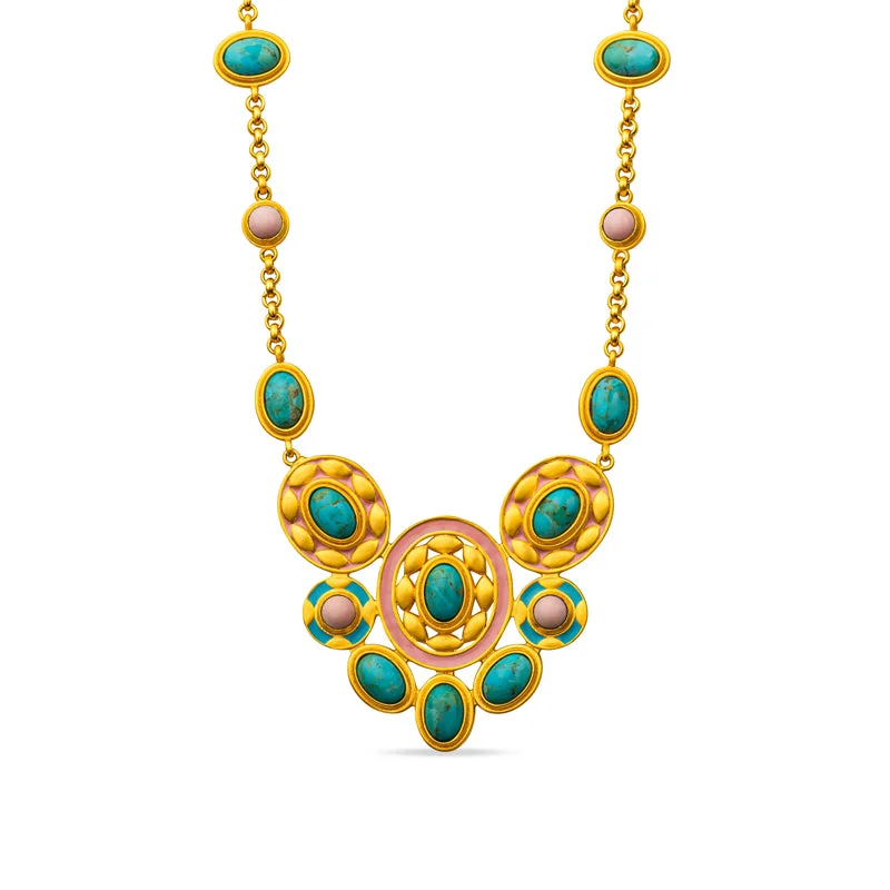 oversized necklaces for women-Venice Statement Necklace