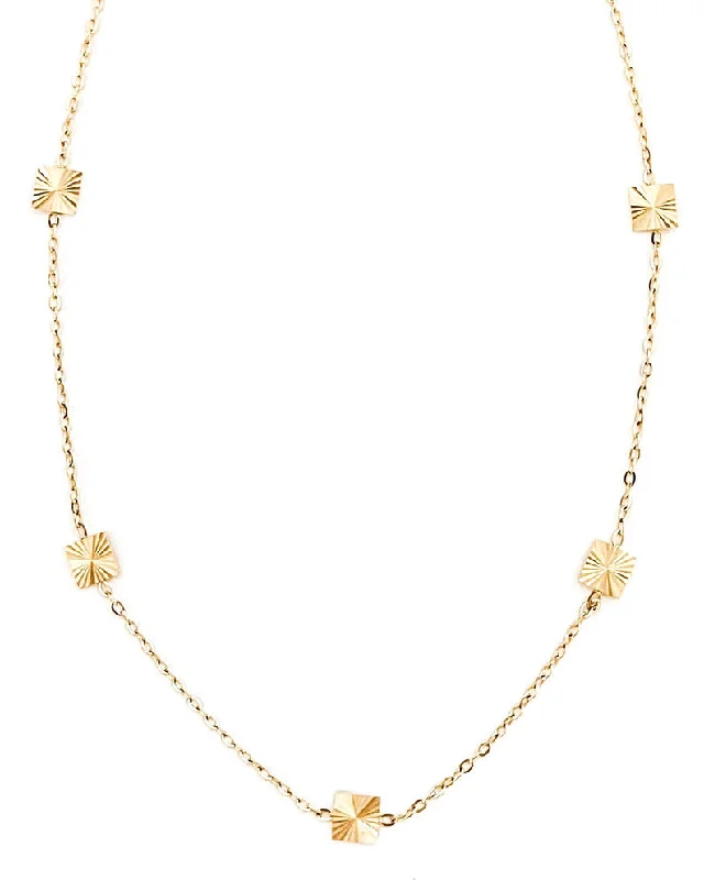 diamond necklaces for women-Savannah Gold Necklace