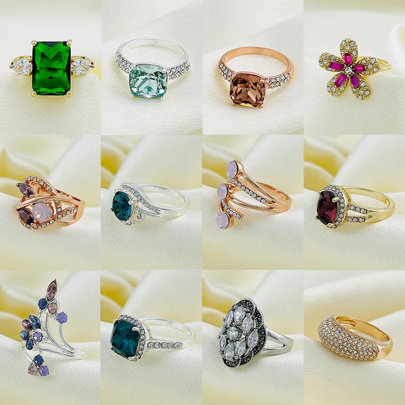 personalized rings with birthstones for women-Copper Geometric Rings