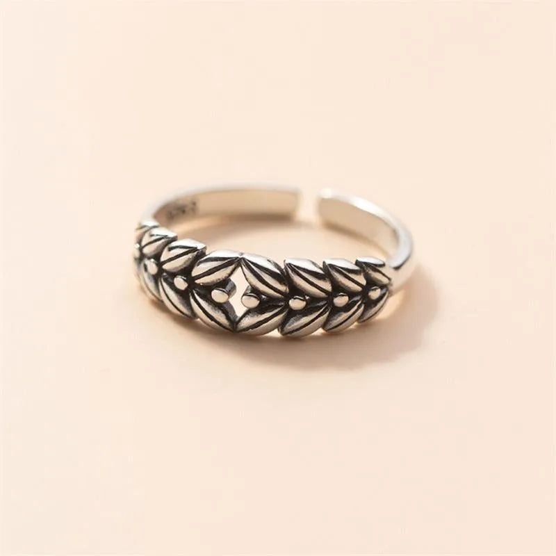 round cut rings for women-Wholesale Simple Style Grain Copper Plating Silver Plated Open Rings