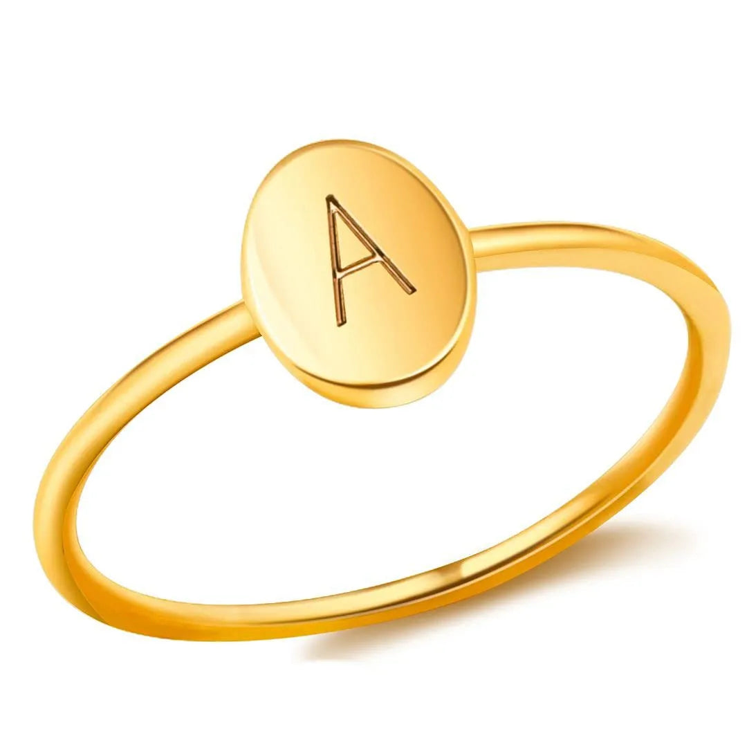 simple wedding bands for women-Simple Style Letter Copper Plating Rings