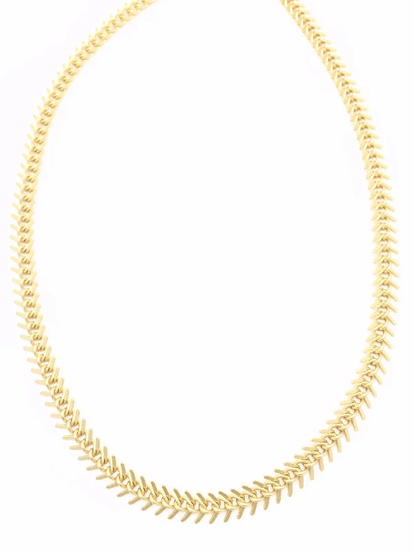 moonstone necklaces for women-Gold Fish Tail Necklace