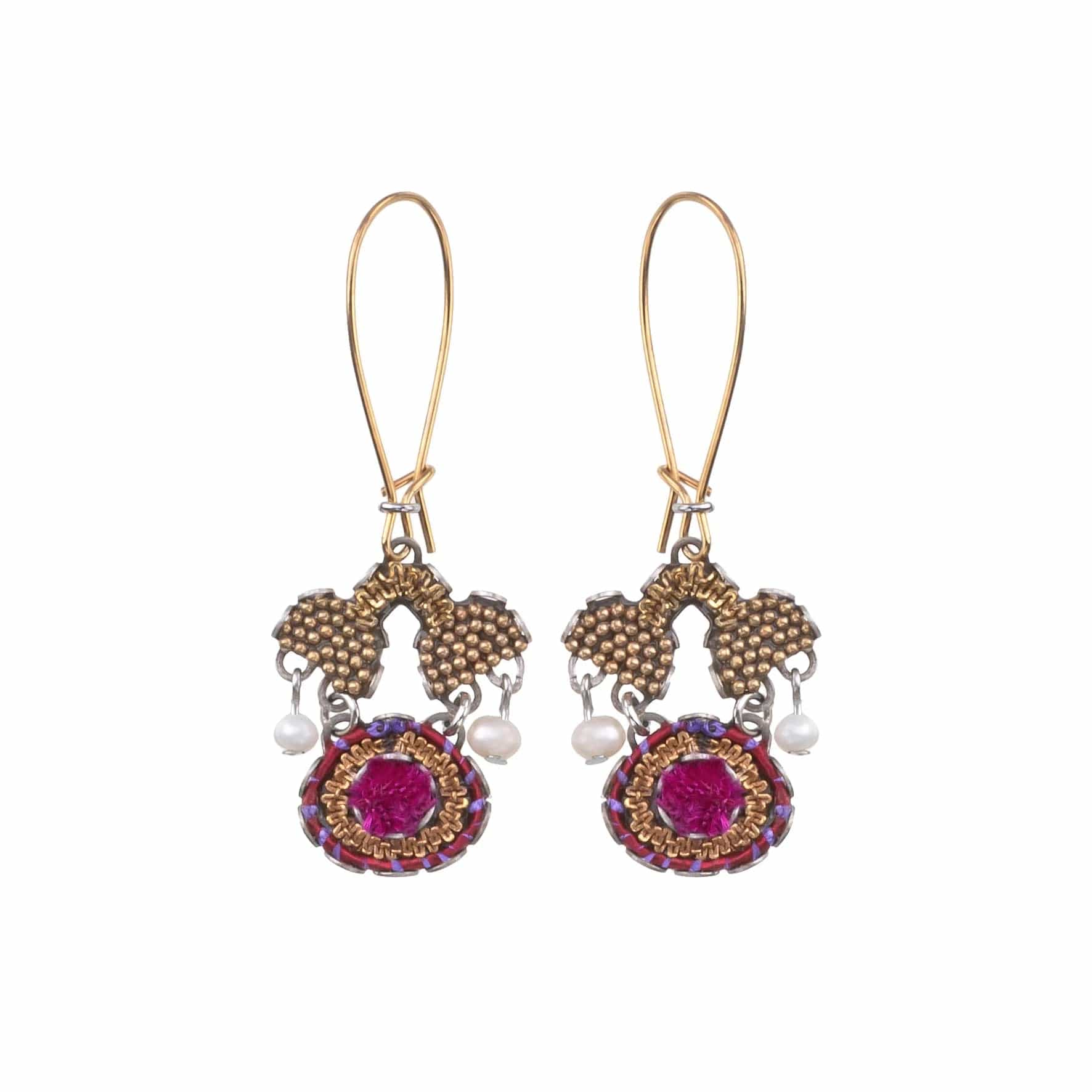 beautiful crystal stud earrings for women-Ancient Royalty Klila Earrings