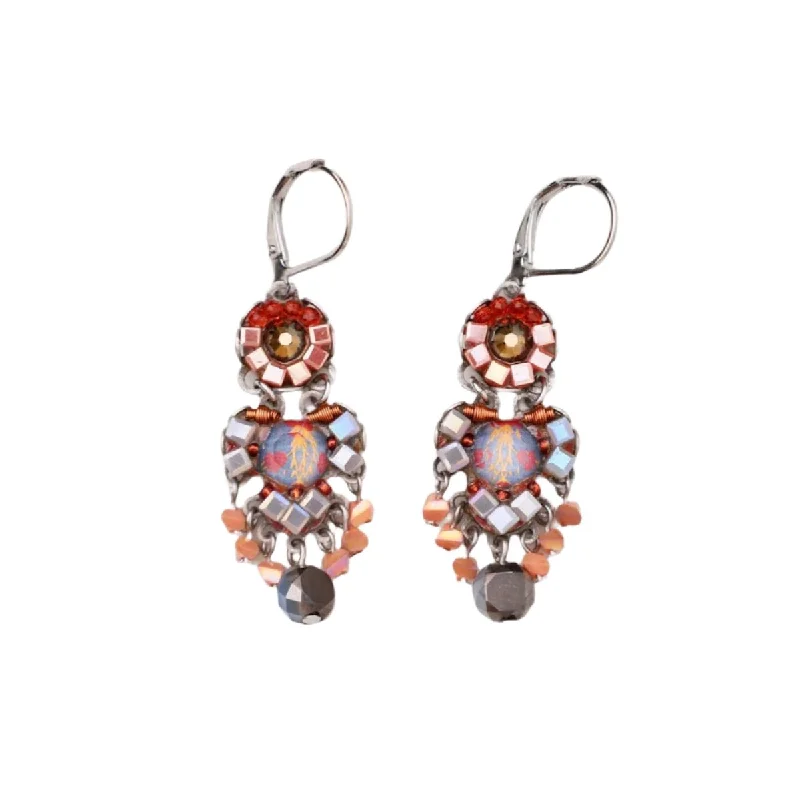 glitter earrings for women-Ginger Spice Earrings