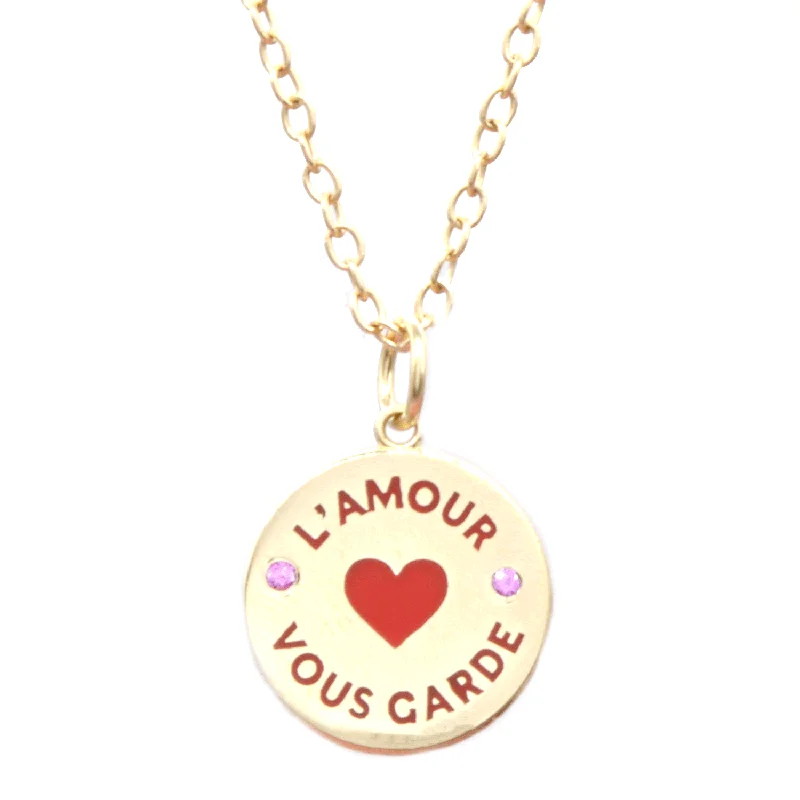 crystal necklaces for women-L'Amour Vous Garde Necklace