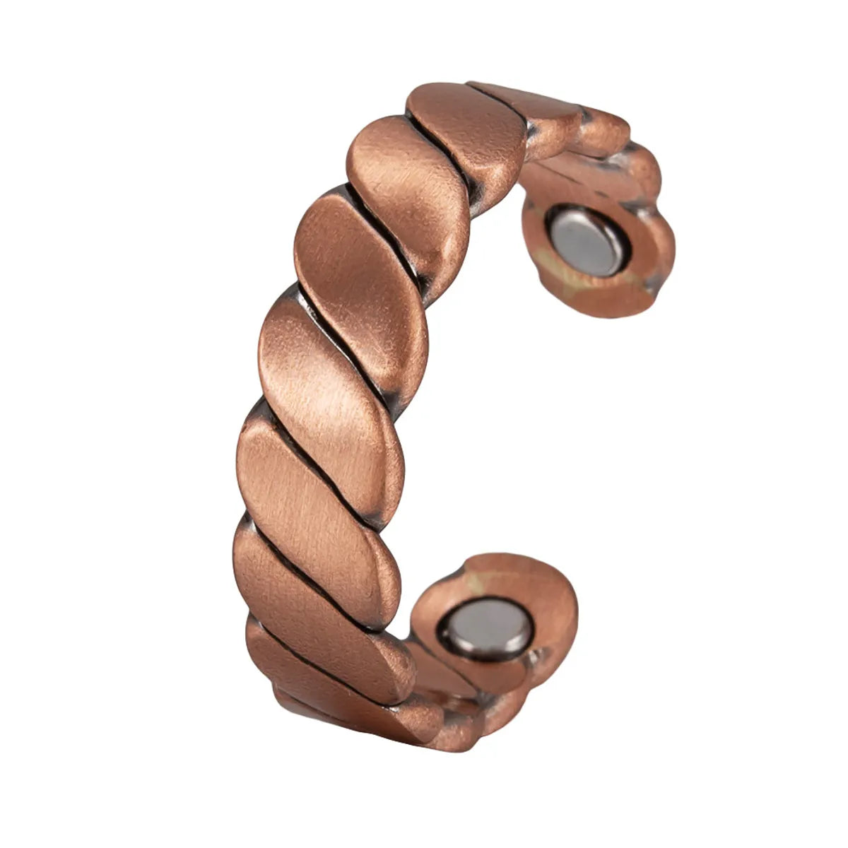 modern rings for women-Retro Geometric Magnetic Material Copper Magnetic Unisex Open Rings