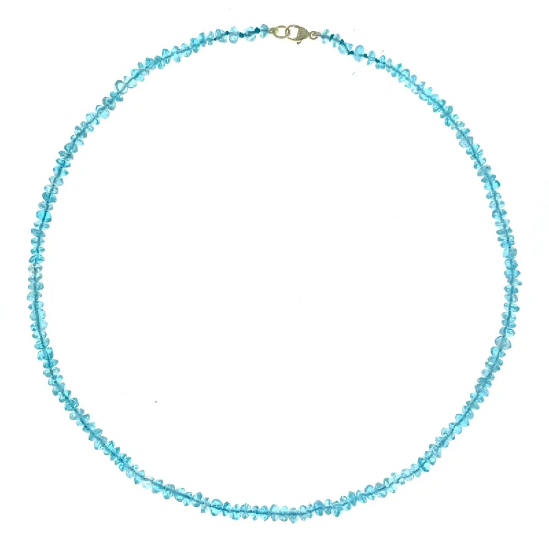 sleek pendant necklaces for women-Beaded Mini Apatite Necklace