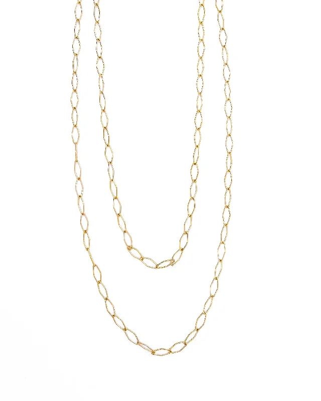 mixed-metal necklaces for women-Mercer Long Diamond Link Chain Necklace || Choose Style