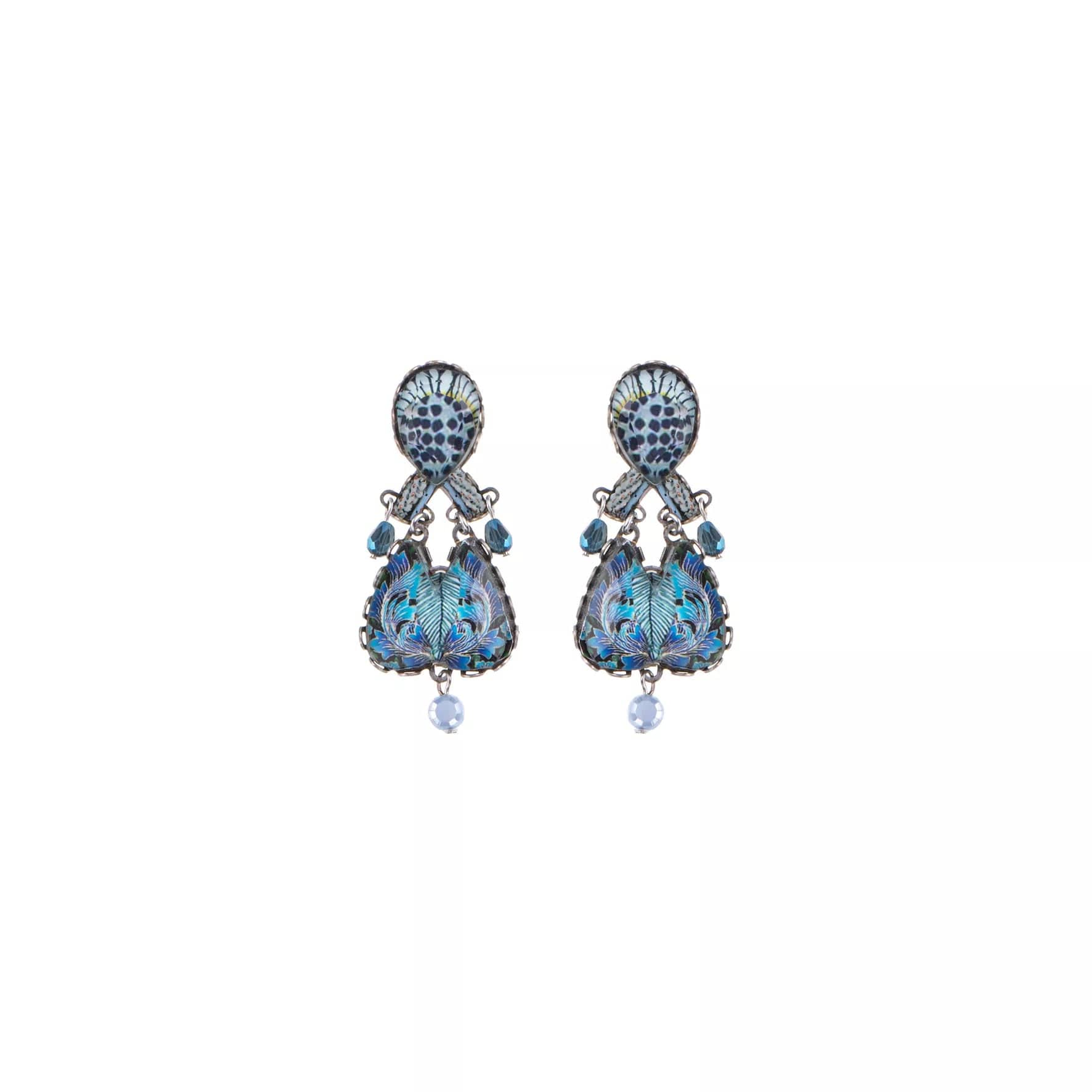 beautiful chandelier earrings for women-Deep Sea Earrings