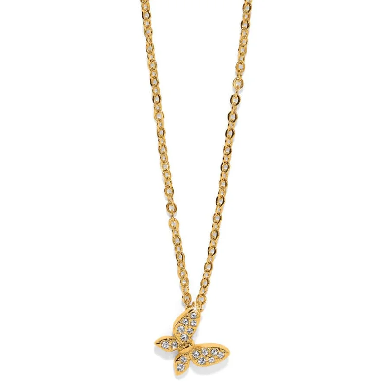 spiral pendant necklaces for women-Brighton | Enchanting Butterfly Necklace in Gold