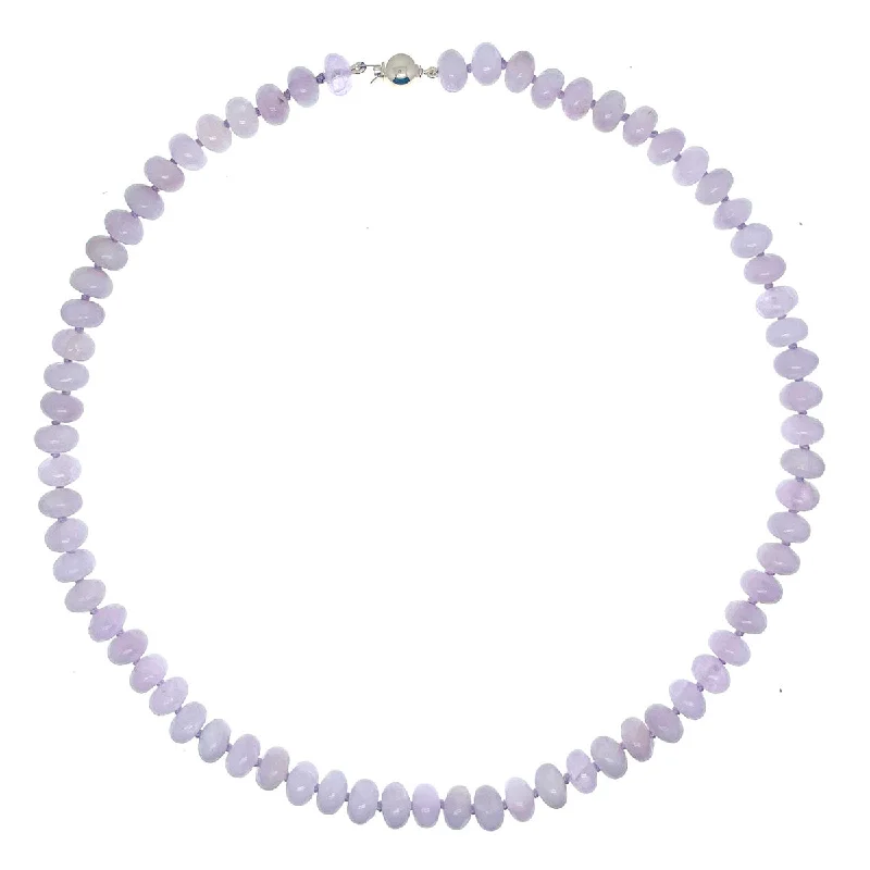 small pendant necklaces for women-Beaded Kunzite Necklace