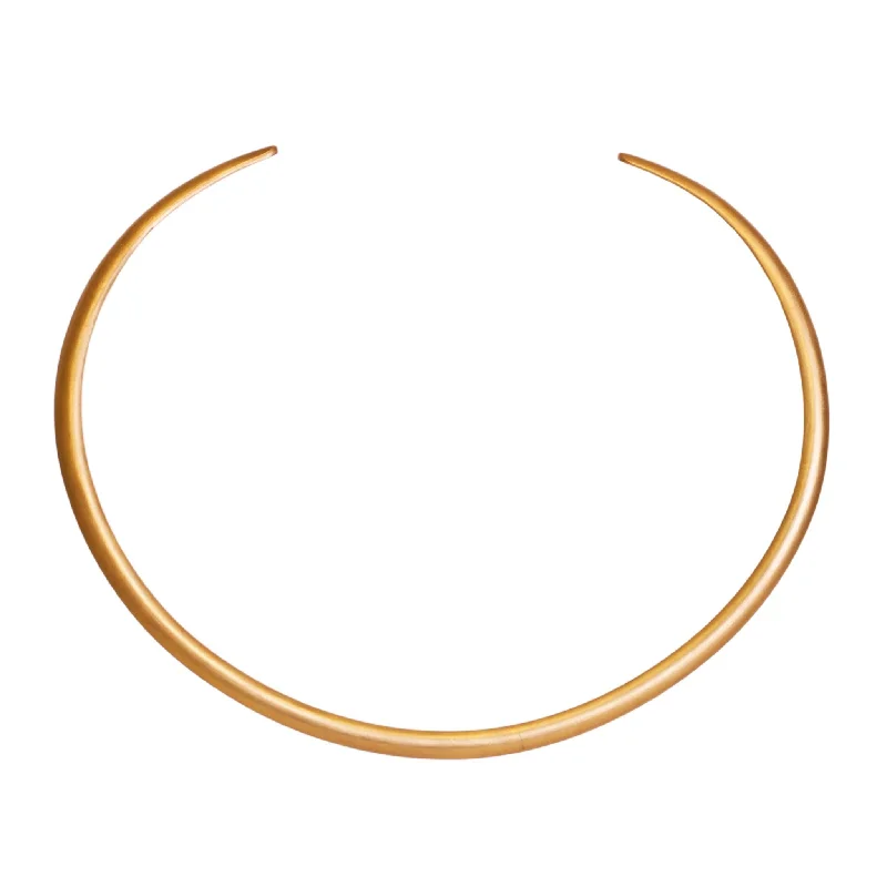 rose gold necklaces for women-Gold Collar Necklace