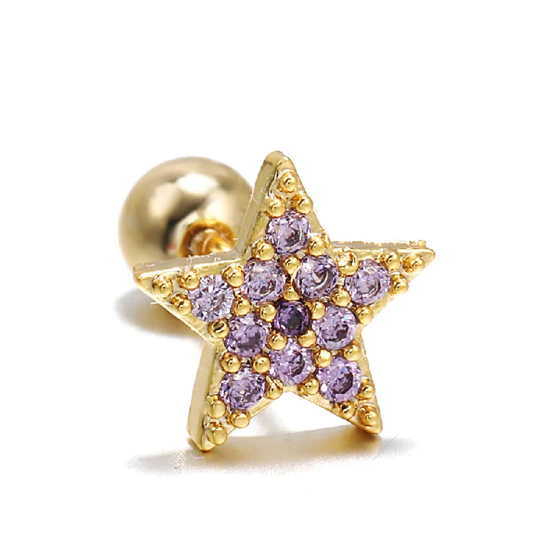 Five-Pointed Star Purple