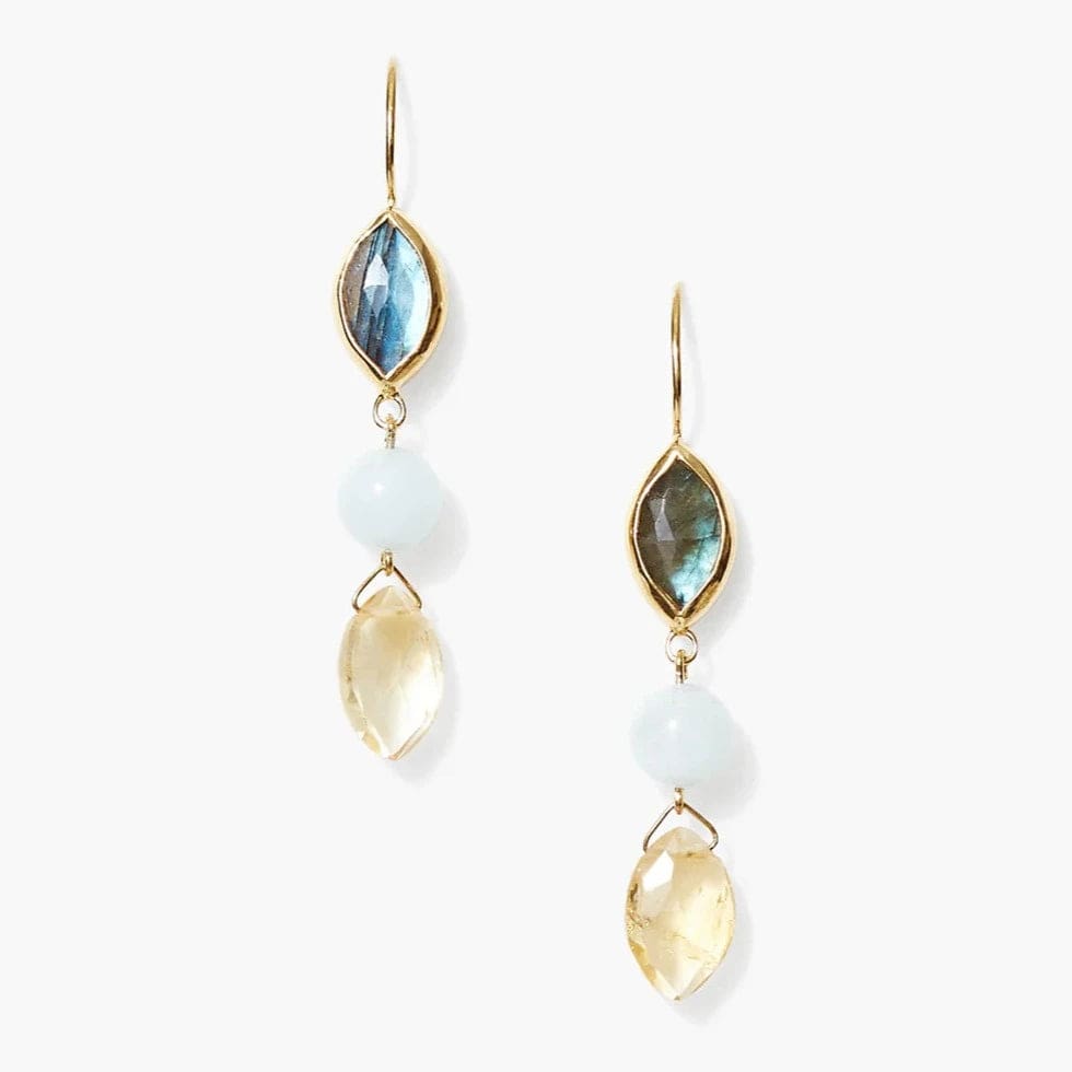 luxury hoop earrings for women-Sabine Earrings Lab Mix