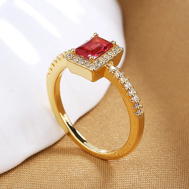 Gold Red Zirconium