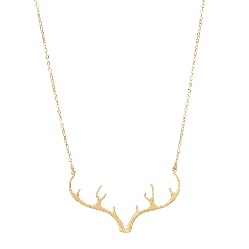 nature-inspired necklaces for women-Antler Necklace