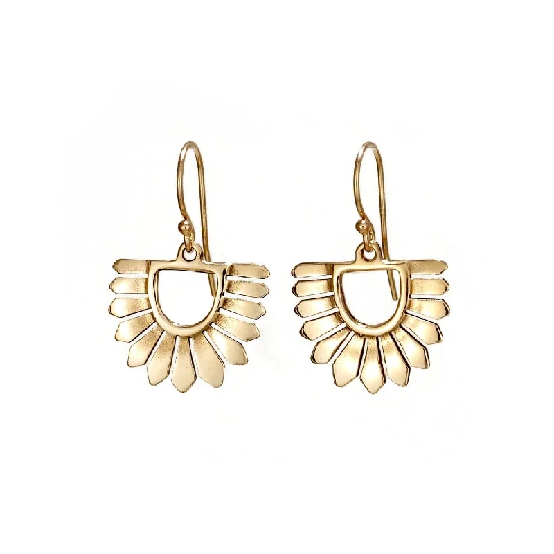 luxury gemstone earrings for women-Osa Earrings Brass