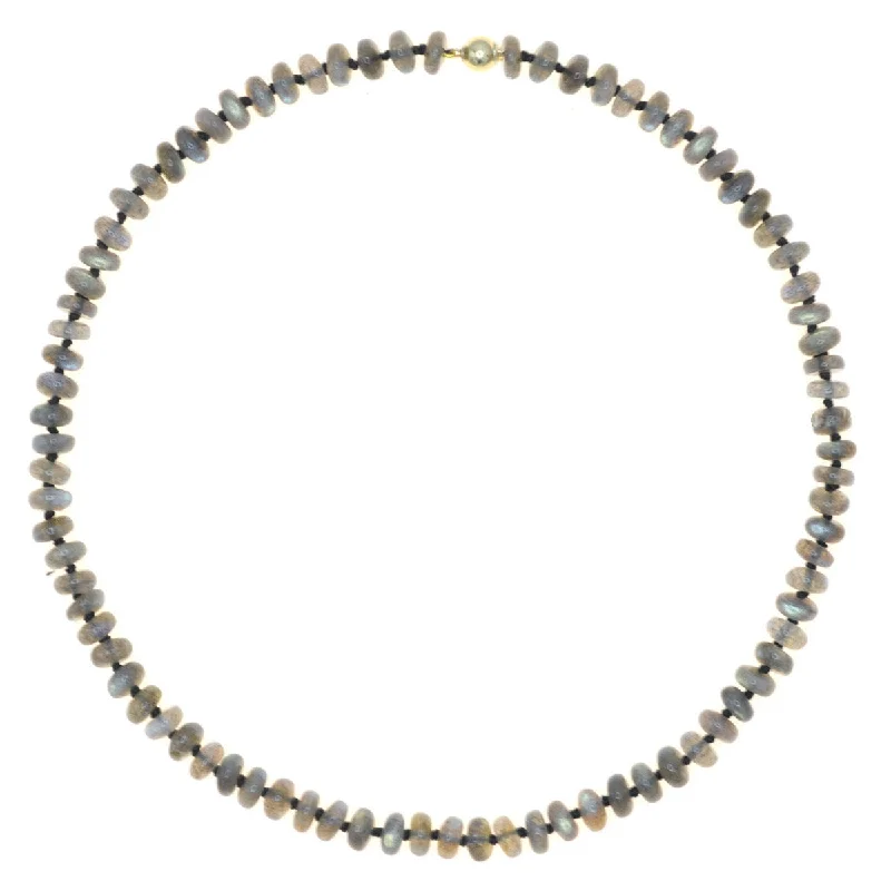 chic statement necklaces for women-Beaded Labradorite Necklace