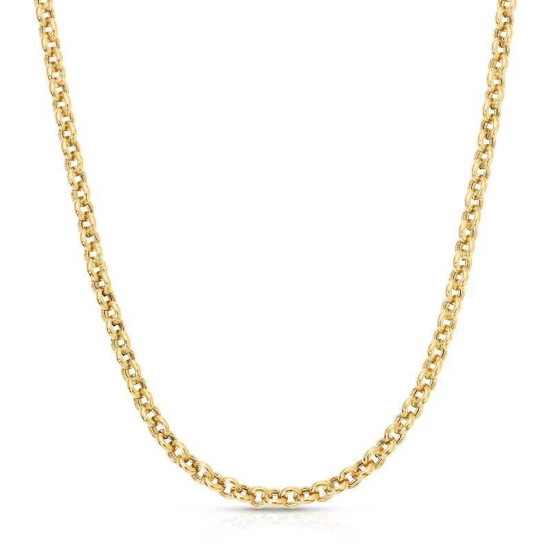 artistic gold necklaces for women-Rolo Necklace