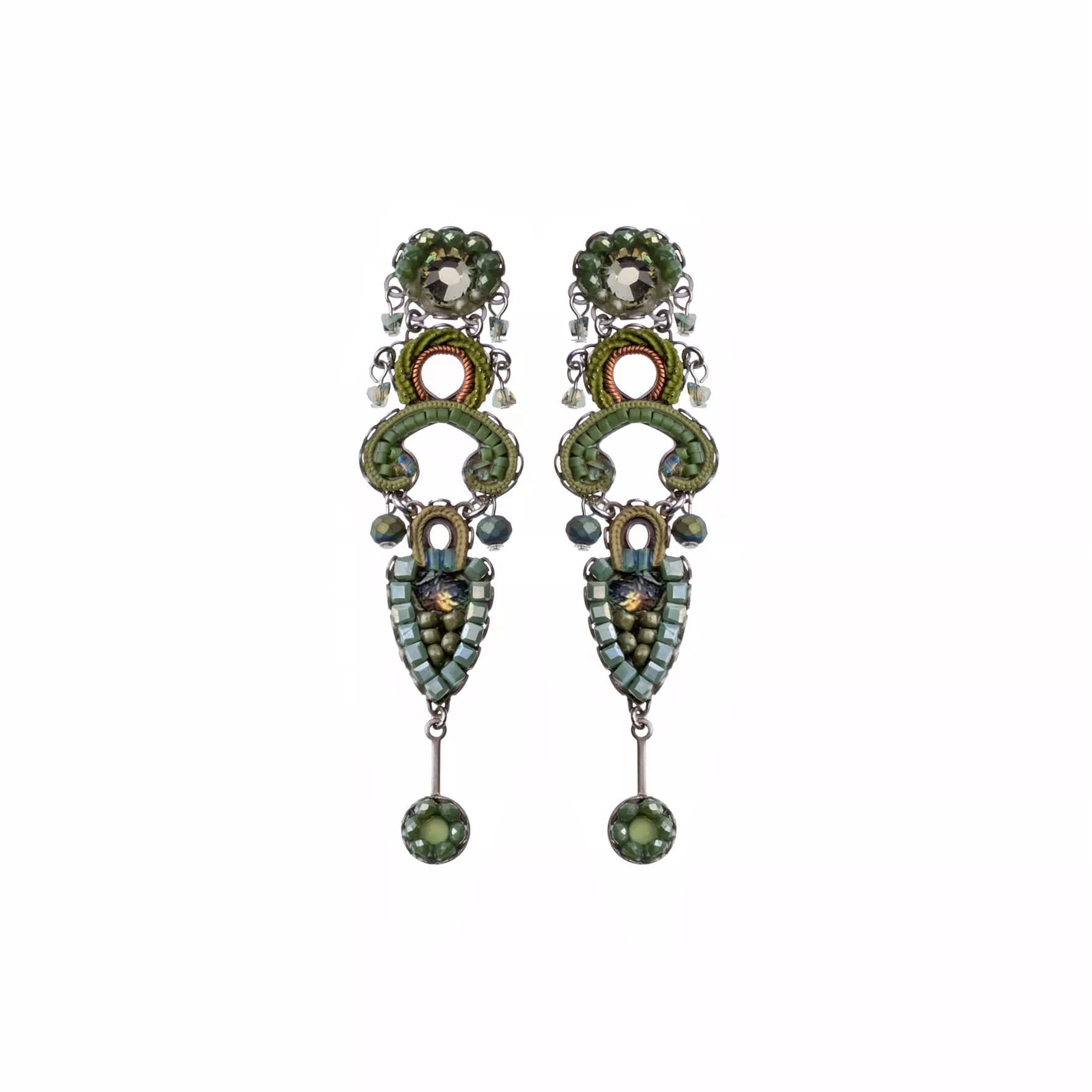 glamorous diamond earrings for women-Forest Earrings