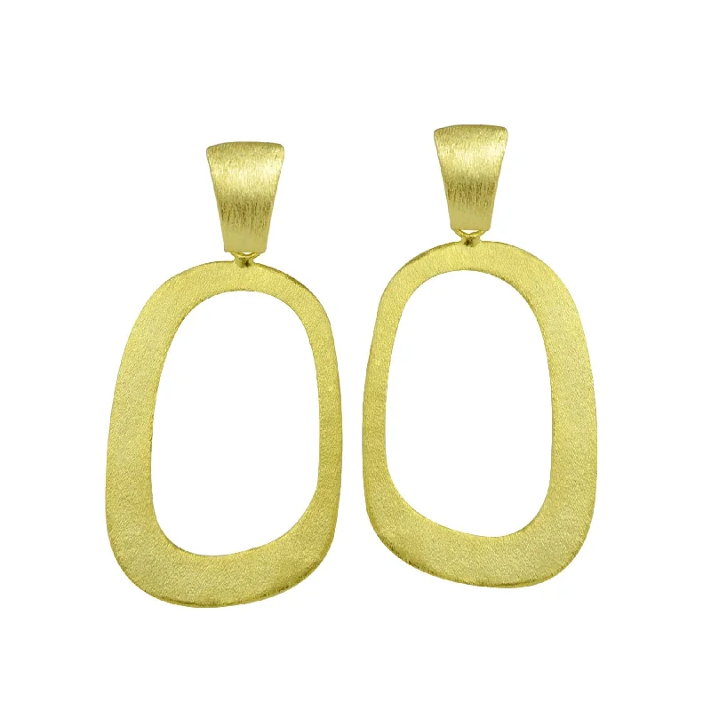 chunky earrings for women-Renee Rectangle Earrings