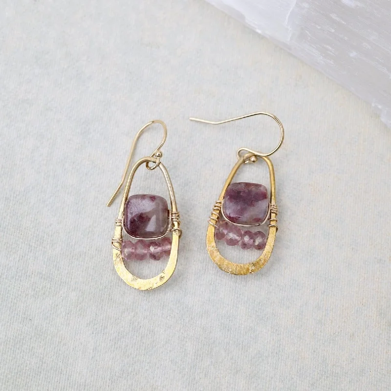 statement earrings for women-Ruby Drop Earrings