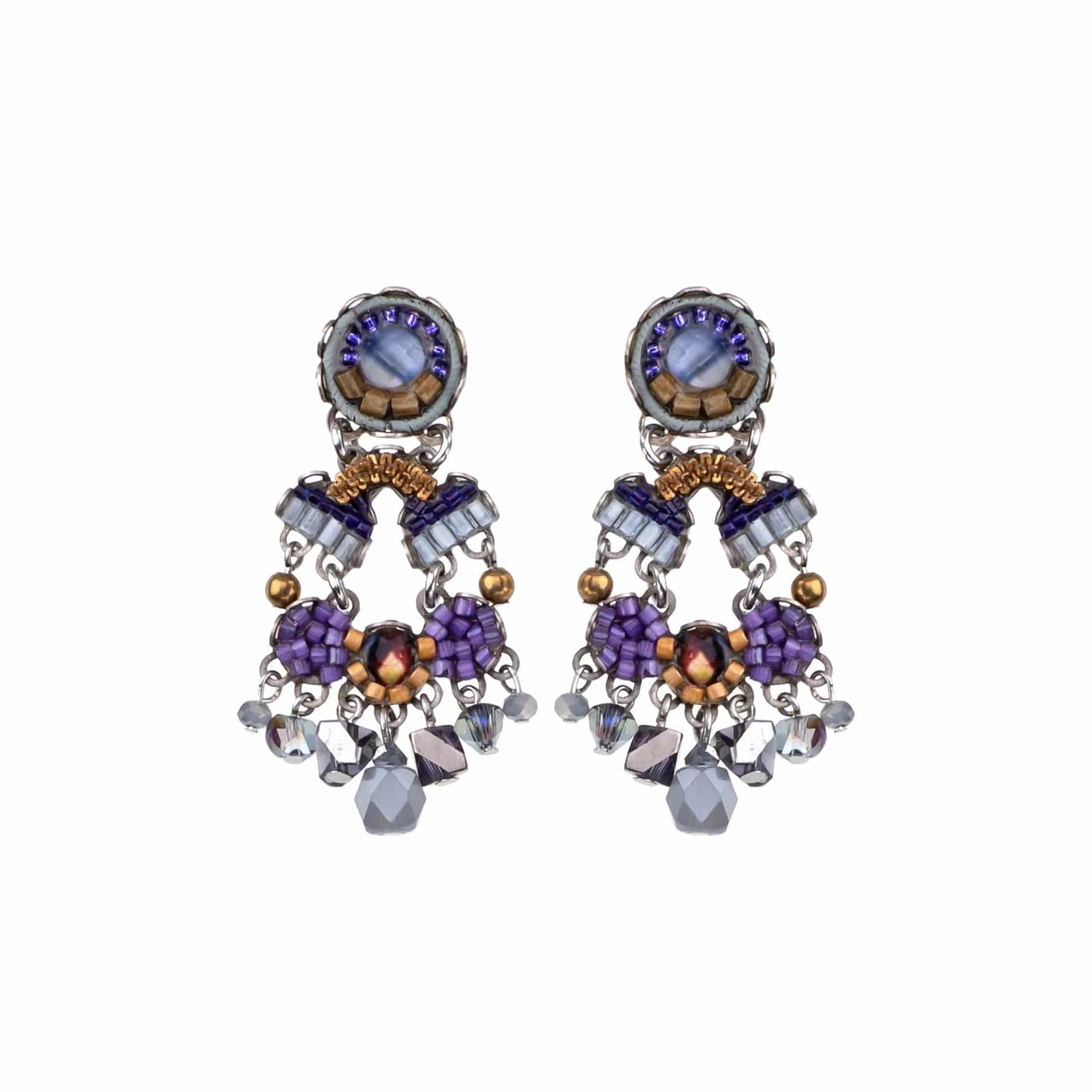 fashionable hoop earrings for women-Mystical Grape Rafa Earrings