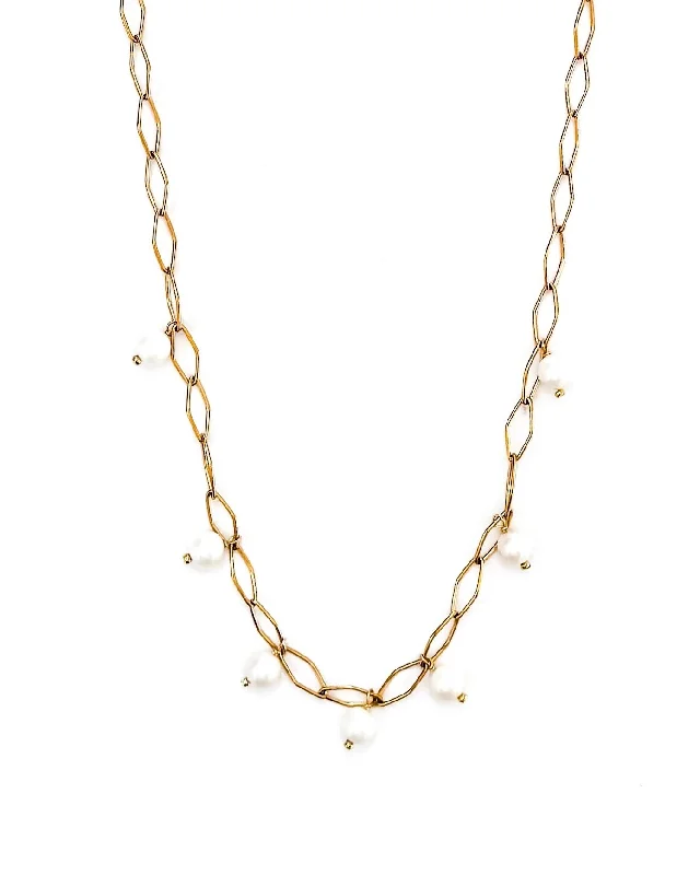 long necklaces for women-Kiki Long Pearl Necklace