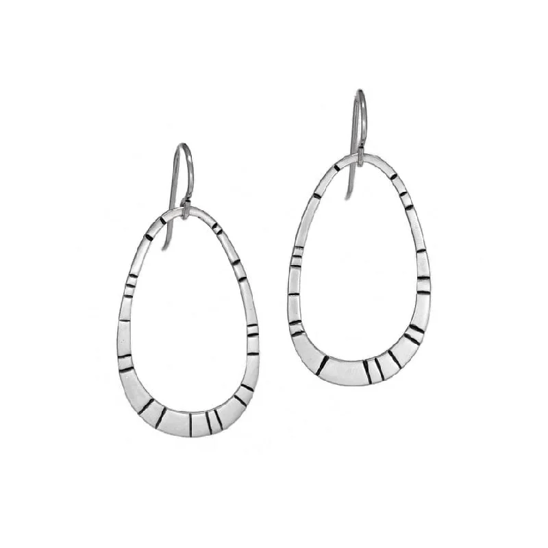 simple gemstone earrings for women-Ida Earrings Silver