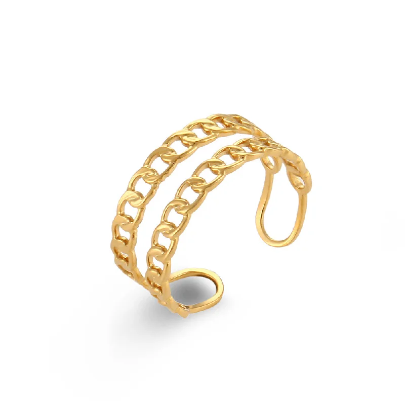 Double-Layer Chain Open Ring