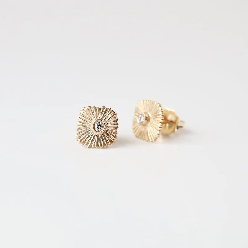 sparkling stud earrings for women-Estelle Earrings