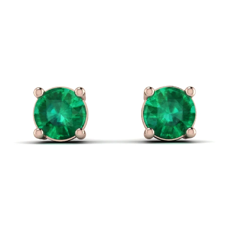 delicate diamond earrings for women-.25ct Emerald Earrings - Maci No. 5