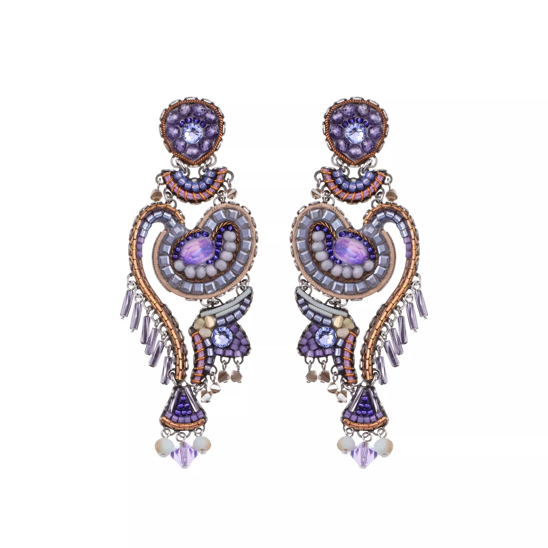 gold stud earrings for women-Plum Blossom Chandelier  Earrings