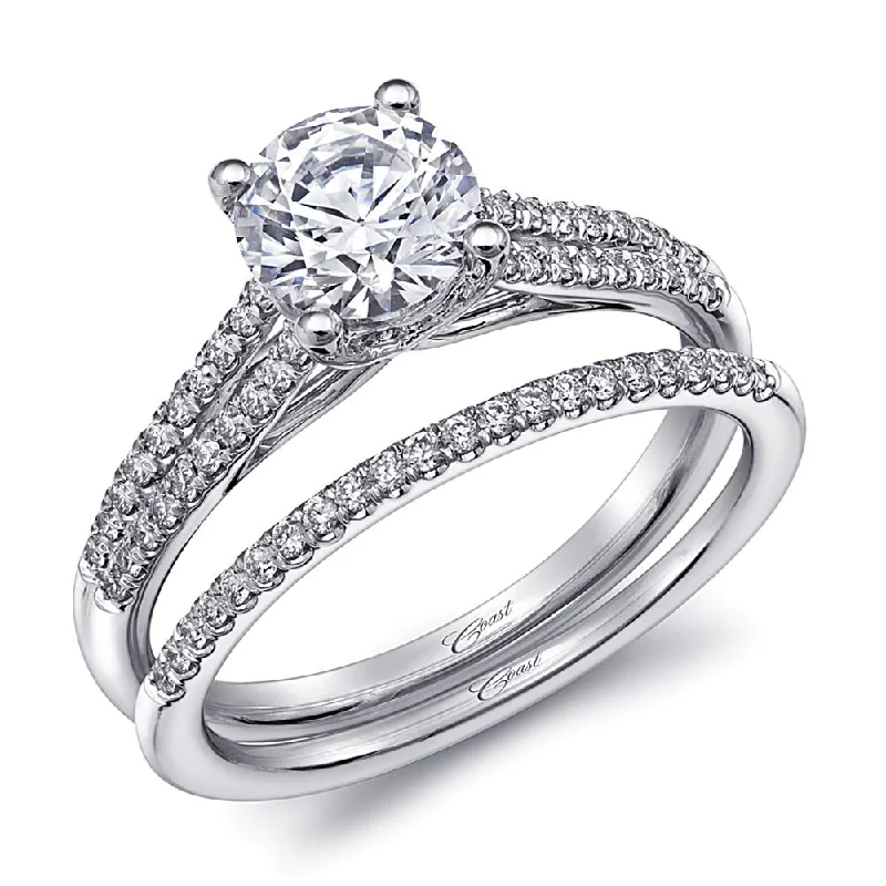 diamond engagement rings with accents for women-Engagement ring