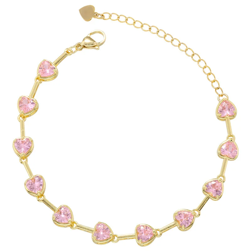 Gold Pink Diamond Bracelet