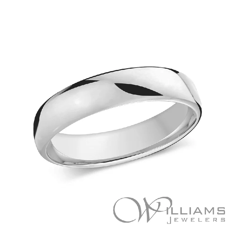 engagement rings with white sapphires for women-Williams Signature 14 Karat Wedding Band