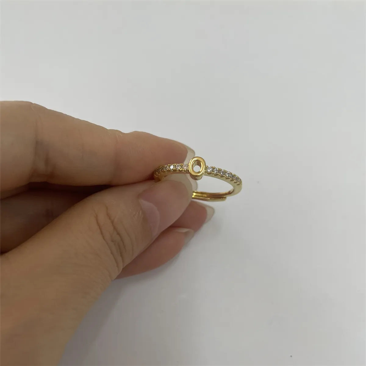 14K Real Gold-LETTER O