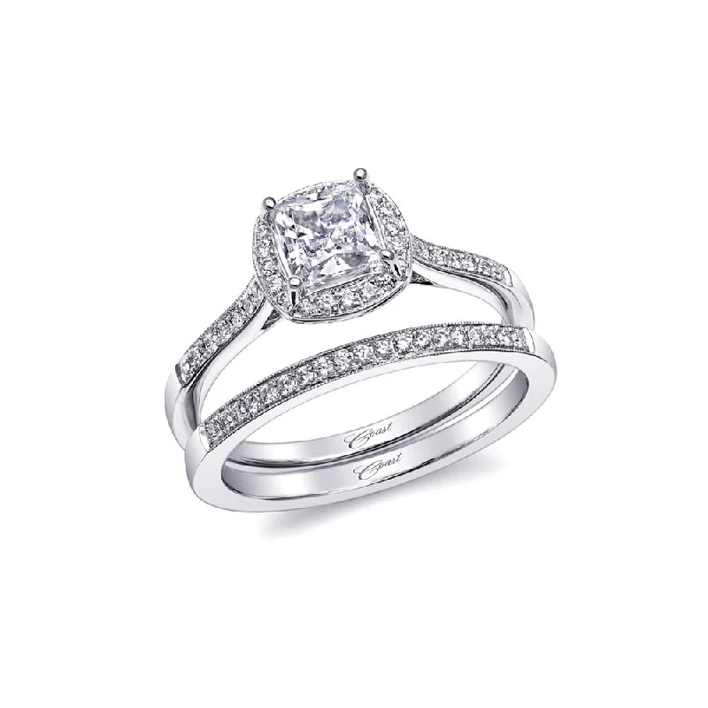 engagement rings with pave diamonds for women-Engagement ring