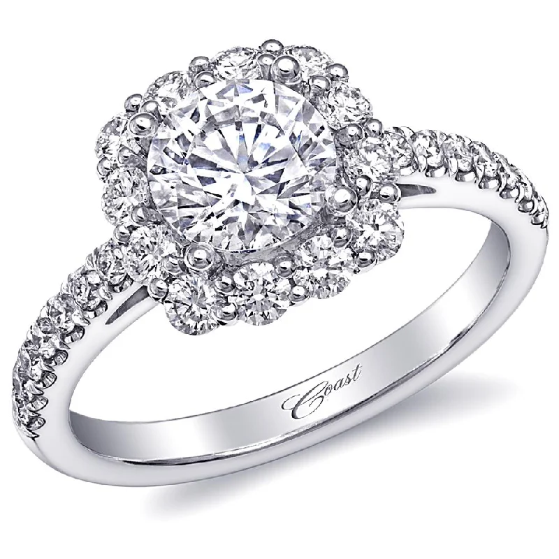 classic engagement rings with diamond accents for women-Engagement ring