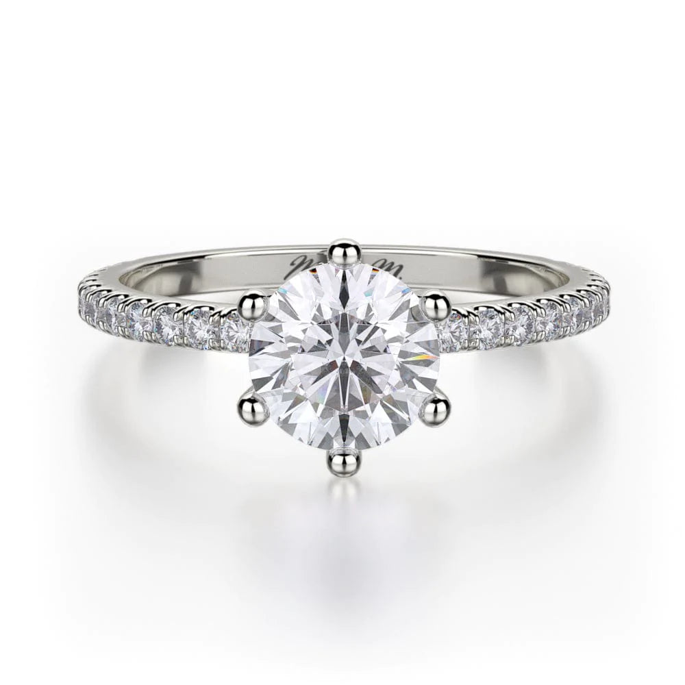 stunning engagement rings with cushion diamonds and sapphires-Crown R713-1