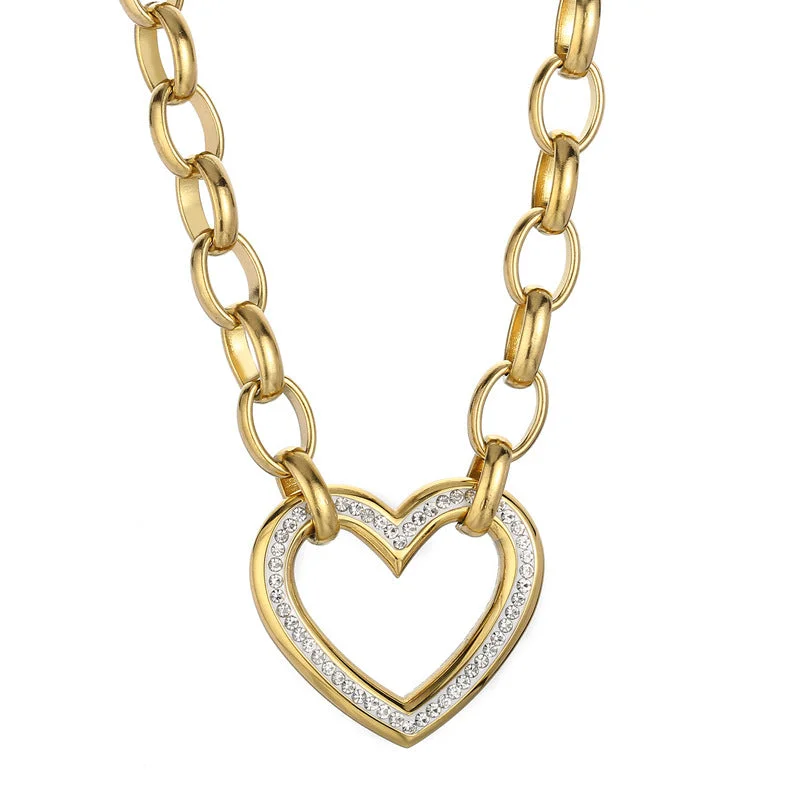 Gold 45cm Necklace Kn25622-Z