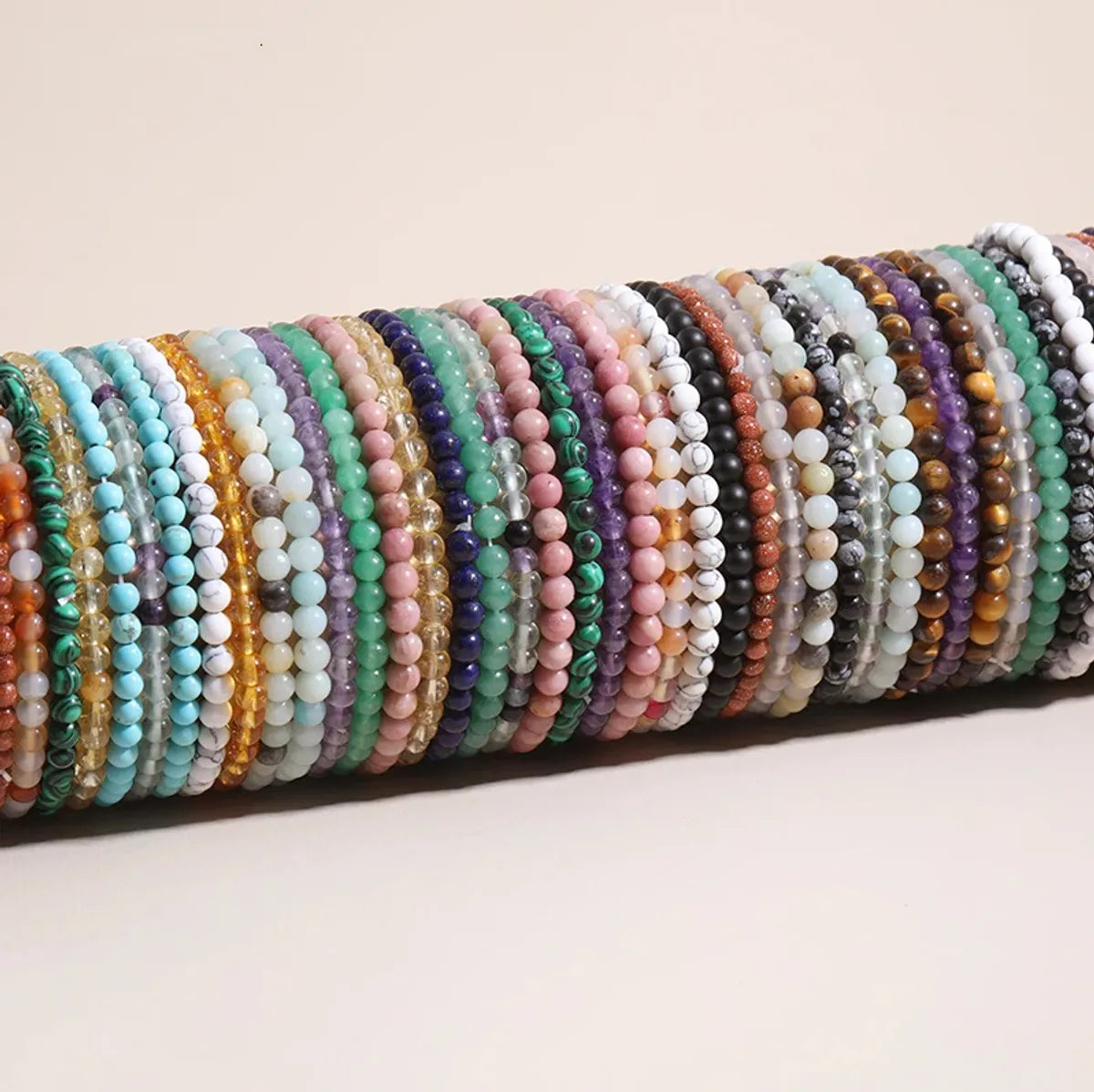 wrap bracelets for women-Fashion Geometric Agate Beaded Bracelets