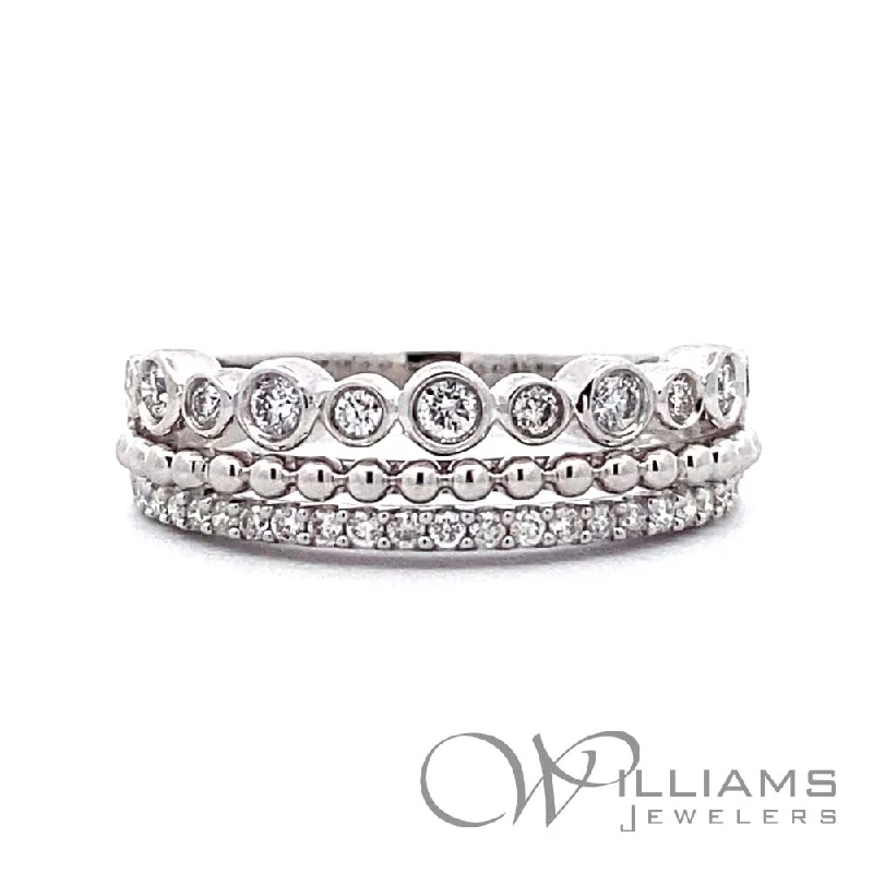 affordable engagement rings with vintage details for women-Williams Signature 14 Karat Diamond Ring